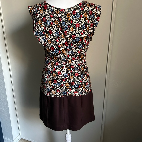 Maeve by Anthropologie Cap Sleeve Floral Print Tie Waist Back Wrap Blouse - Picture 6 of 14